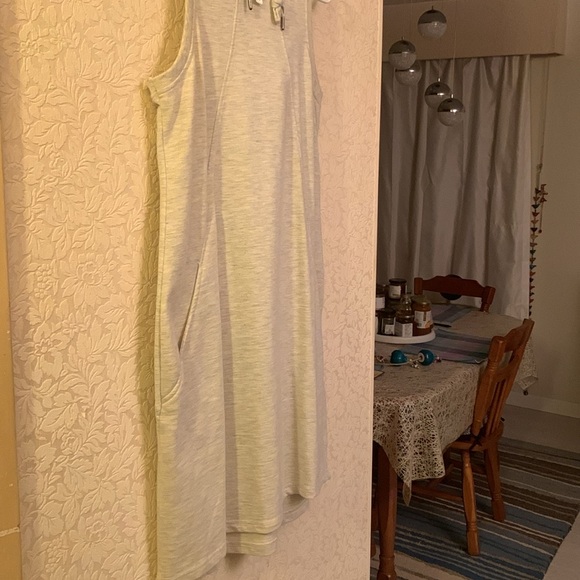 Sport summer dress, Gray colour front pockets - Picture 3 of 6